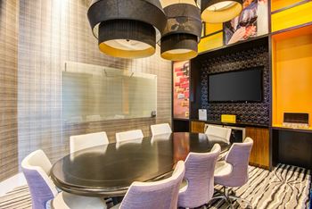 Conference Room With TV at Windsor at Pembroke Gardens, Pembroke Pines, FL, 33027
